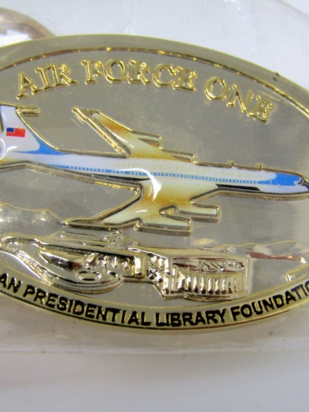 KEYCHAIN: 2005 AIR FORCE ONE PAVILION REAGAN PRESIDENTIAL LIBRARY Collect NEW